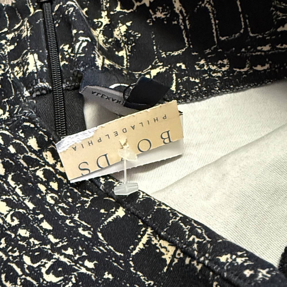 McQ ALEXANDER MCQUEEN Croc Print Pencil Skirt S - Picture 4 of 11